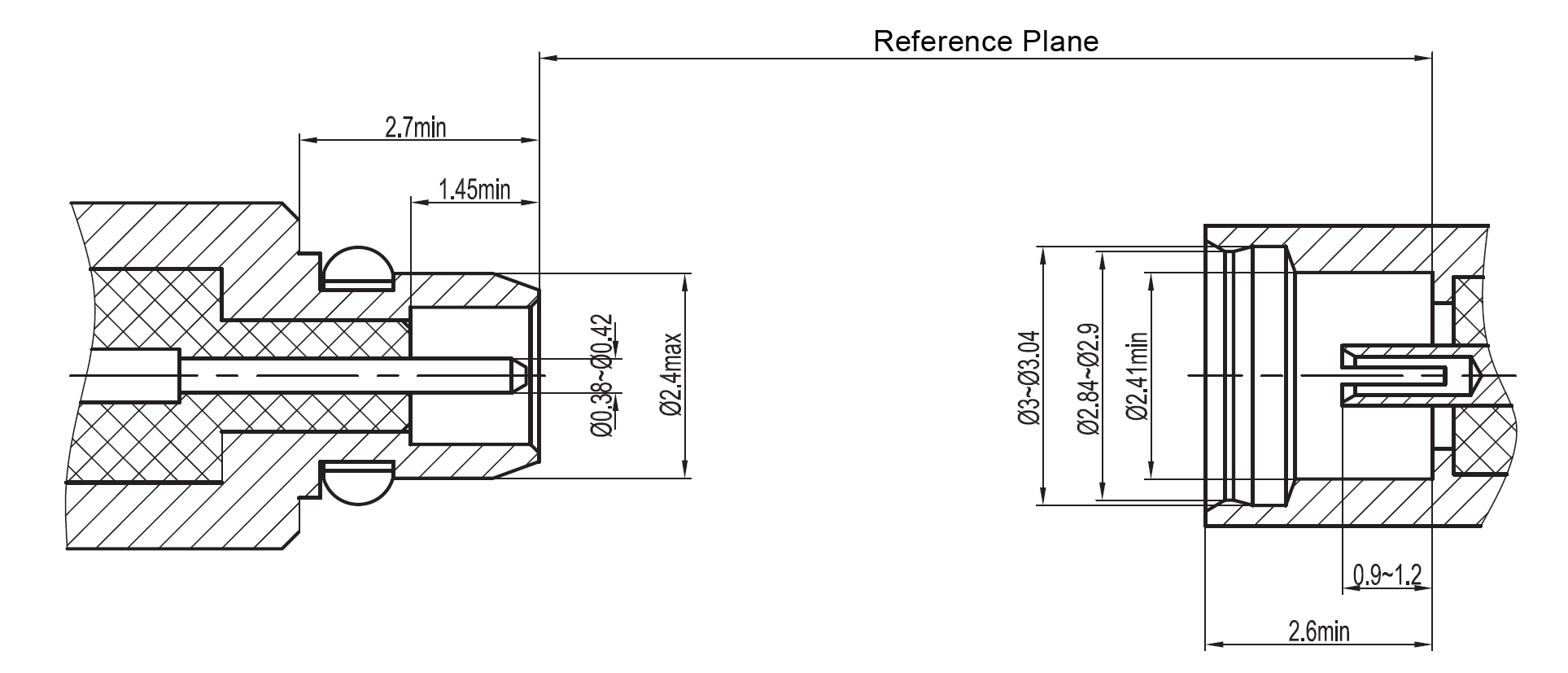 mmcx interface drawing