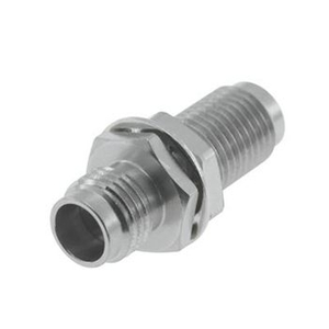1.85 mm Jack To Jack Bulkhead Adapter 50 OHM Straight Stainless Steel 