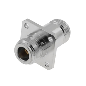 N Jack To Jack Straight Flange Mount Brass Body Adapter 