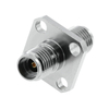 2.92 mm Jack To Jack 4-Hole Flange Adapter 50 OHM Straight Stainless Steel 
