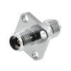 3.5 mm Jack To Jack Flange Adapter 50 OHM Straight Stainless Steel 