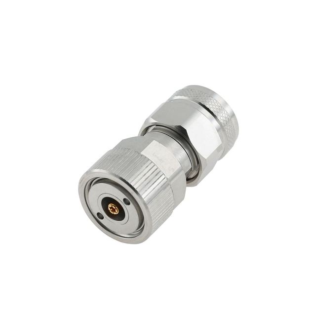 APC7 to N Plug Adapter 50 OHM Straight Stainless Steel 