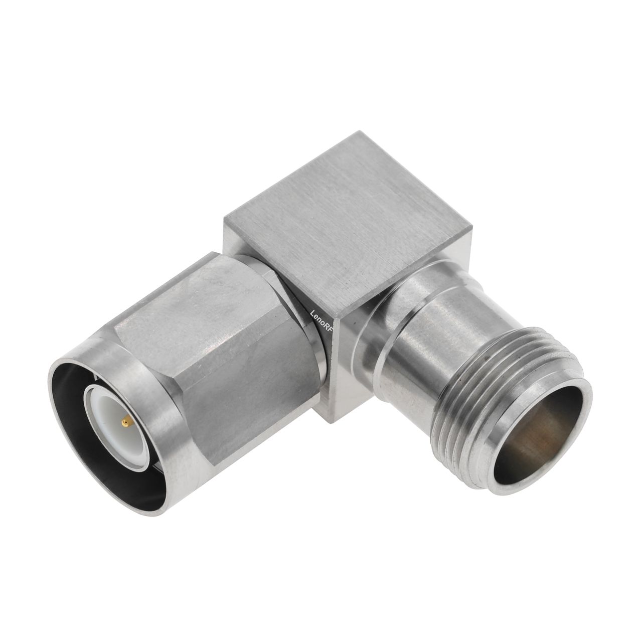 SC Plug To Jack Right Angle Stainless Steel Adapter 