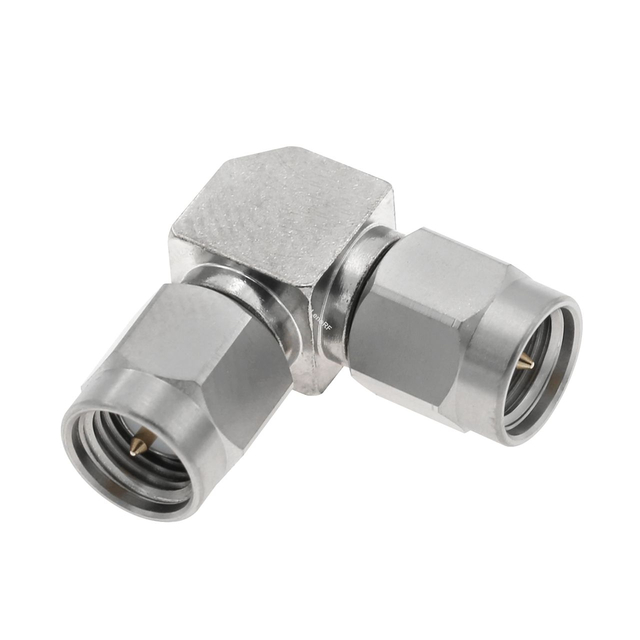 SMA Plug To Plug Right Angle Stainless Steel Adapter 