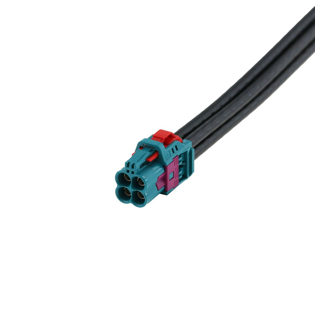 HFM Mini Fakra Code Z Straight Harness - Rosenberger HFM Quad Connector - AMZW25-000Z