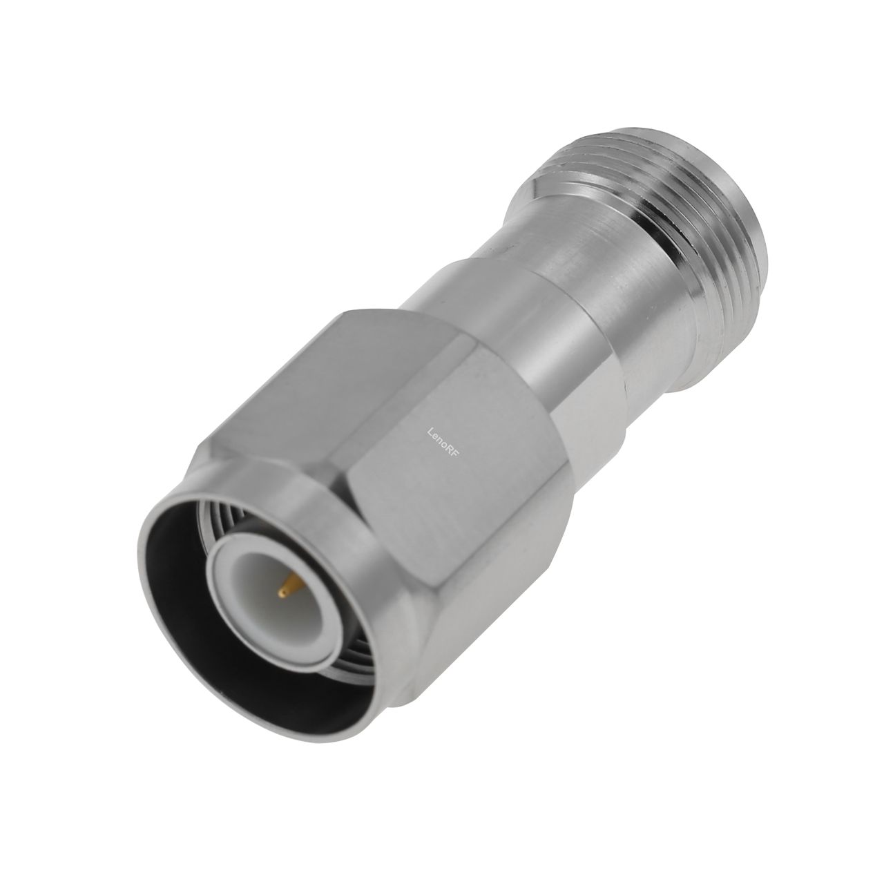 SC Plug To Jack Straight Stainless Steel Adapter 