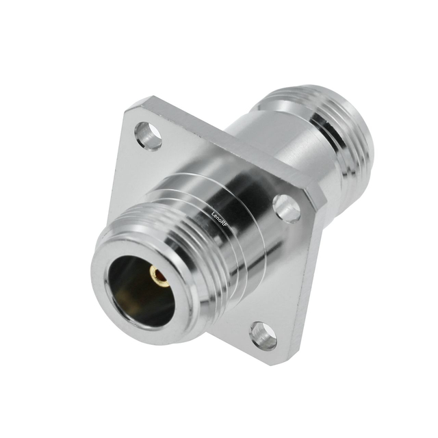 N Jack To Jack Straight Flange Mount Stainless Steel Adapter 