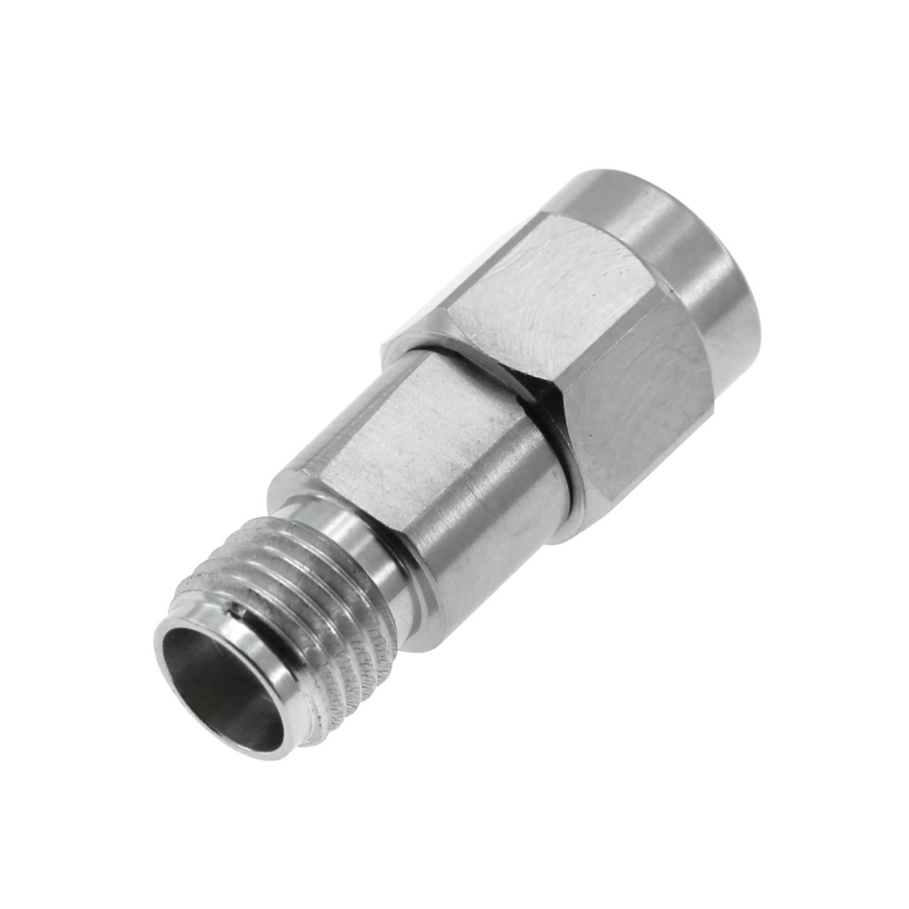 2.92 mm Plug To Jack Adapter 50 OHM Straight Stainless Steel 