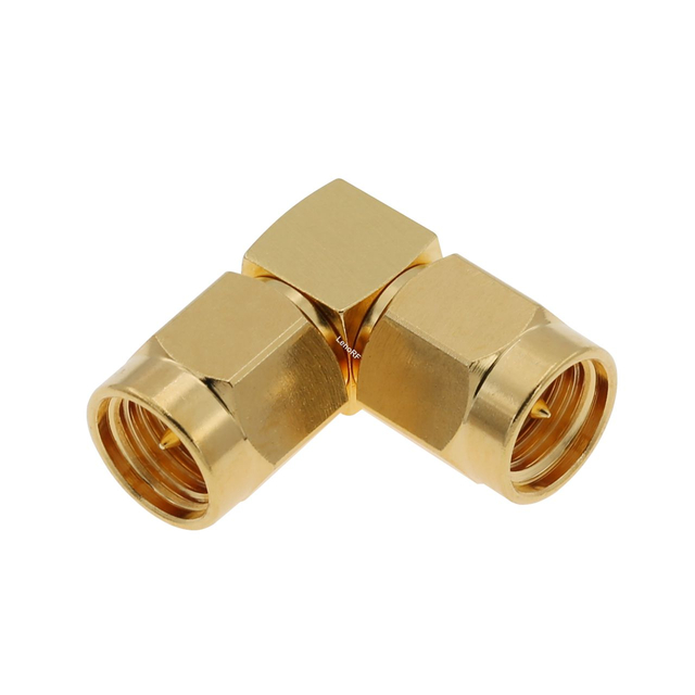 SMA Plug To Plug Right Angle Adapter 