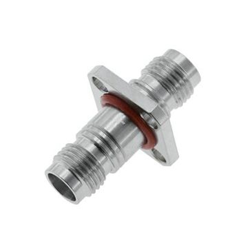 1.85 mm Jack To Jack Flange Adapter 50 OHM Straight Stainless Steel 