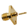 SMA Connector Female 4-hole Flange Solder For 141 Cable 