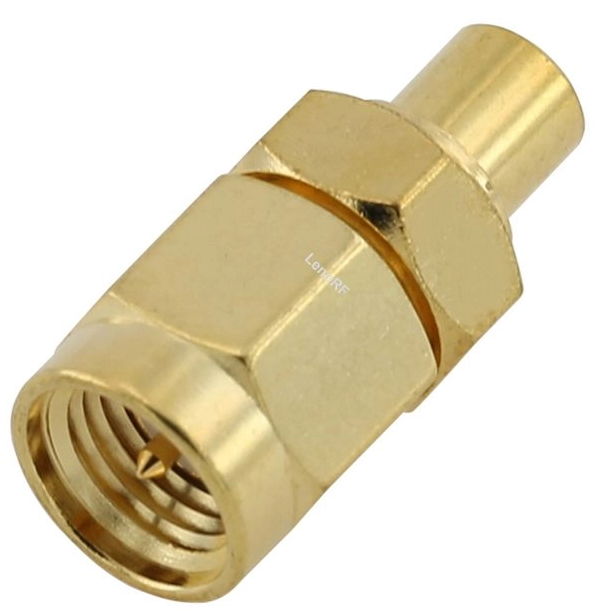 SMA Plug to MCX Jack Straight Adapter 50 Ohm 
