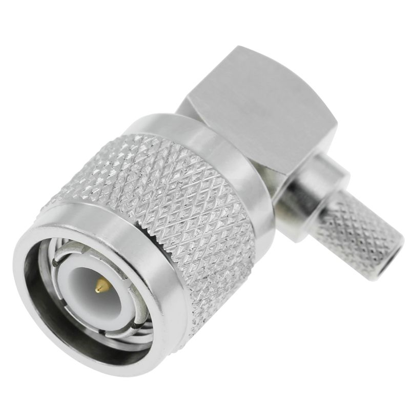 Ulltra-Low Loss TNC Connector Jack Crimp Right Angle For RG58 RG223 Cable
