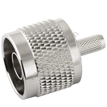 N Connectors Male Straight Crimp For RG58 Cable