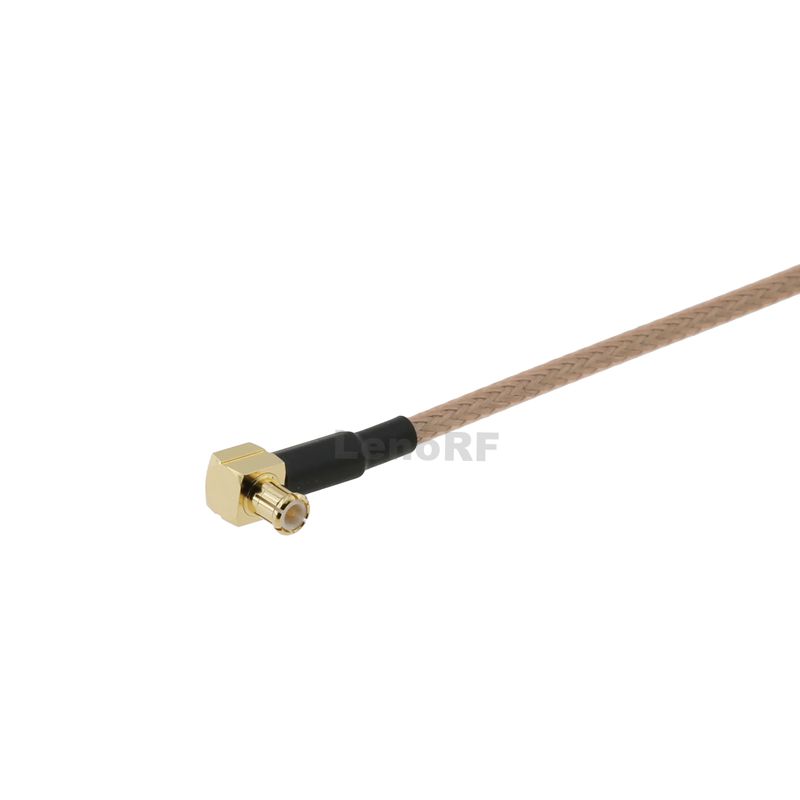 Low VSWR Type-N Female Bulkhead To MCX Male Right Angle For RG316 Coaxial Cable