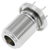 N Connectors Jack Bulkhead Straight For PCB