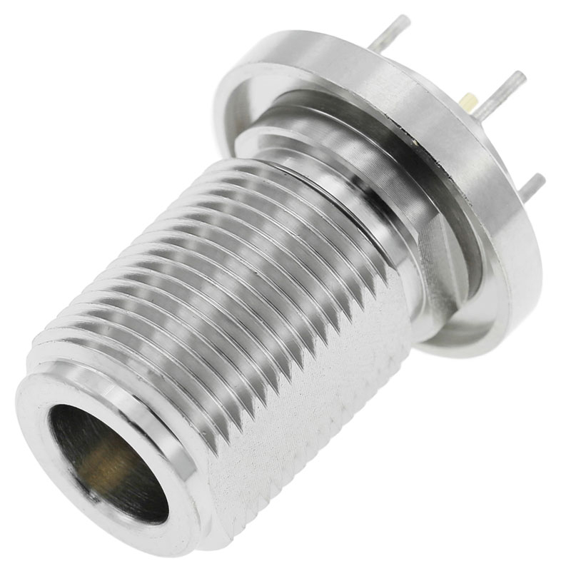 N Connectors Jack Bulkhead Straight For PCB