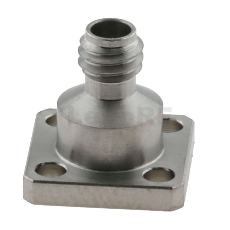 Premium Reliable 1.00mm Jack Straight Connector 4-Hole Flange Compression Mounted