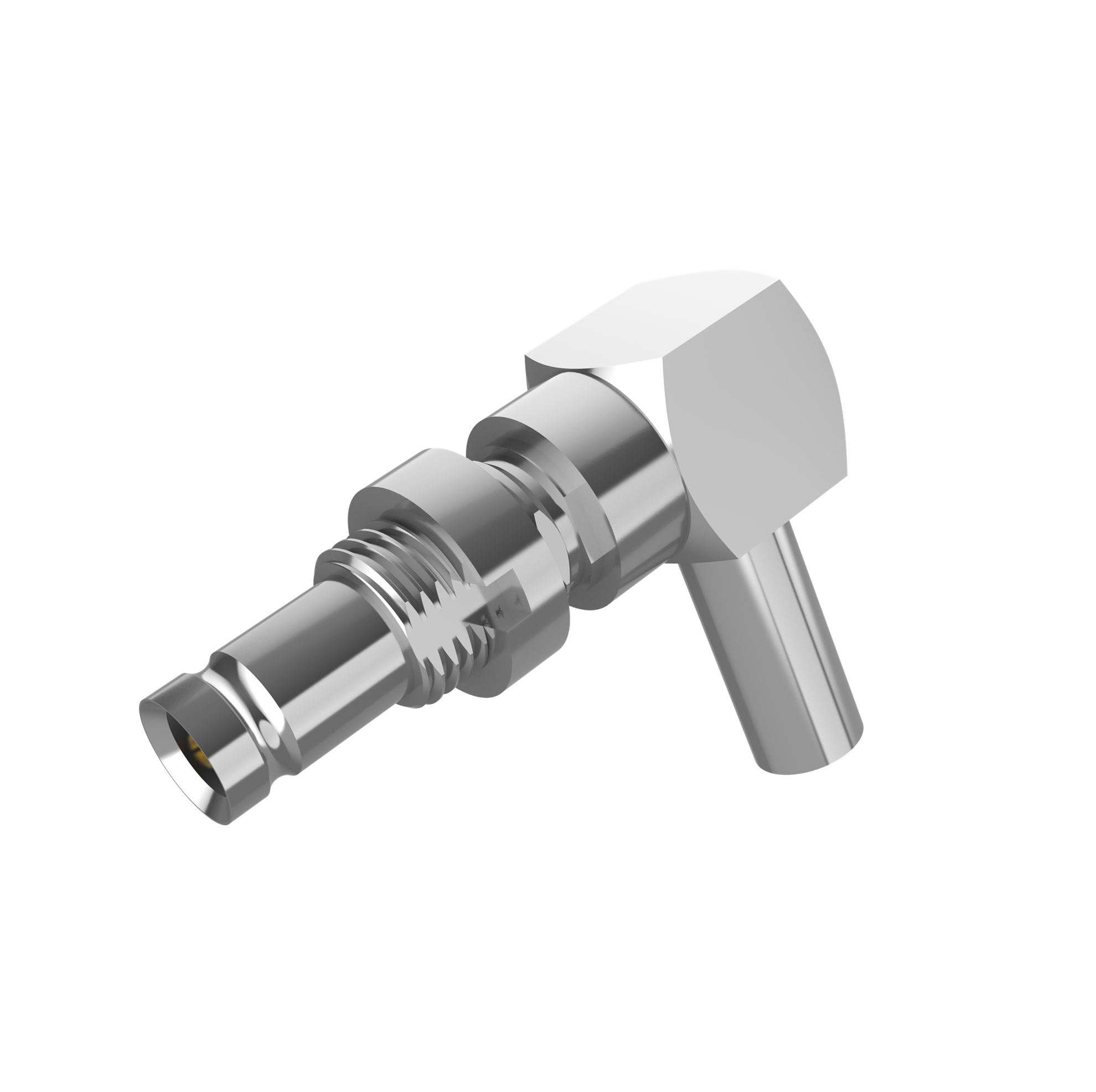 1.0/2.3 Connector Jack Right Angle Crimping For 2.6 Coaxial Cable