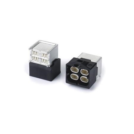 H-MTD Code A Quad Male Right Angle For PCB 