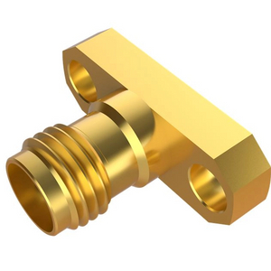 Ultra Performance SMA Connector Jack 2 Hole Flange For Microstrip Glass Bead For Military,Aerospace