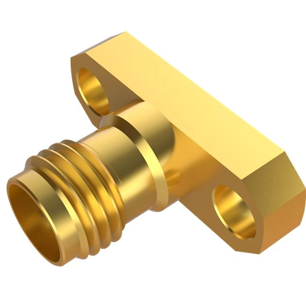 Ultra Performance SMA Connector Jack 2 Hole Flange For Microstrip Glass Bead For Military,Aerospace