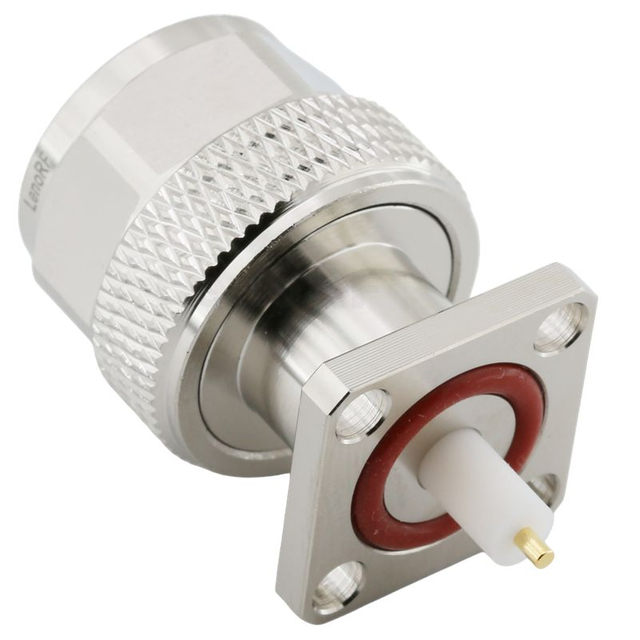 Type-N Male Connector Flange For PCB,Flange Square Size 17.5 mm