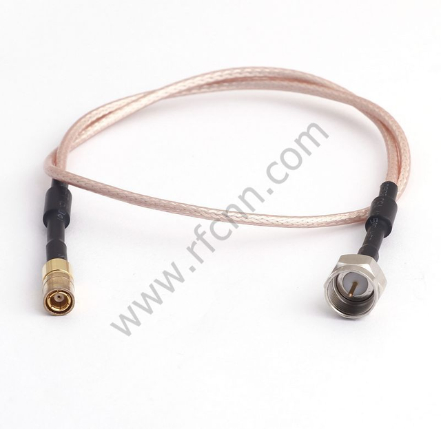 SMB Plug To F Plug For RG59 Cable Assembly