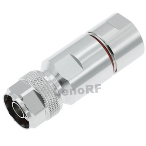 N Connectors Plug Straight Clamping For 1/2" Flexible Cable