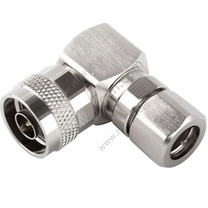 Efficiency N-type Connectors Male Right Angle Clamp For LMR400 Cables Telecommunication market