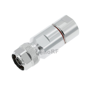 N Connectors Plug Straight Clamping For 1/2" Flexible Cable