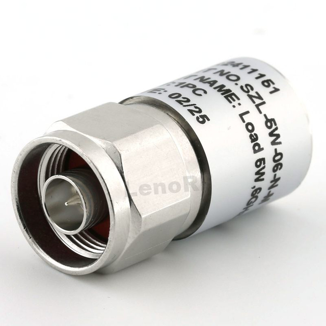 50 Ohm RF Coaxial Terminator Load, DC–6 GHz, N-type male, 5 W, Low VSWR