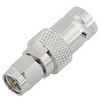 SMA Plug to BNC Jack Straight Adapter 50 Ohm 