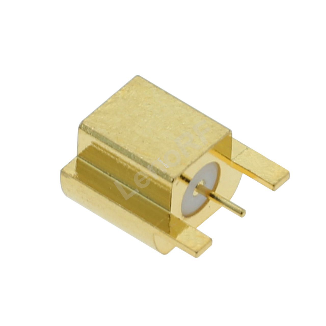 SMP Plug Connector Edge Mount Straight For PCB , Gold Plating
