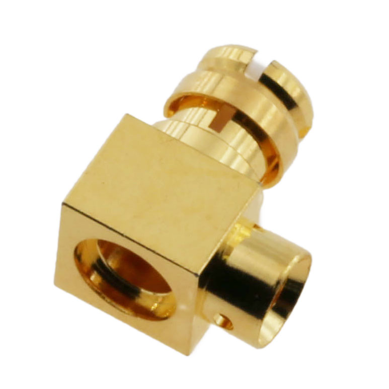 High Perforamnce SMP Jack Connector Right Angle for RG405 086 Coaxial Cable | Aerospace Satellite Application