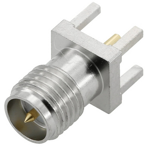 RP-SMA Jack Connector Straight Edge Mount For PCB - Nickel Plating