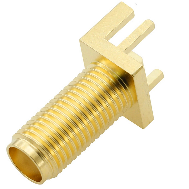 SMA Jack Connector Straight Bulkhead Edge Mount For PCB 