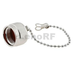Weatherproof Type-N Connectors Plug Brass Nickel Plating Dust Cap