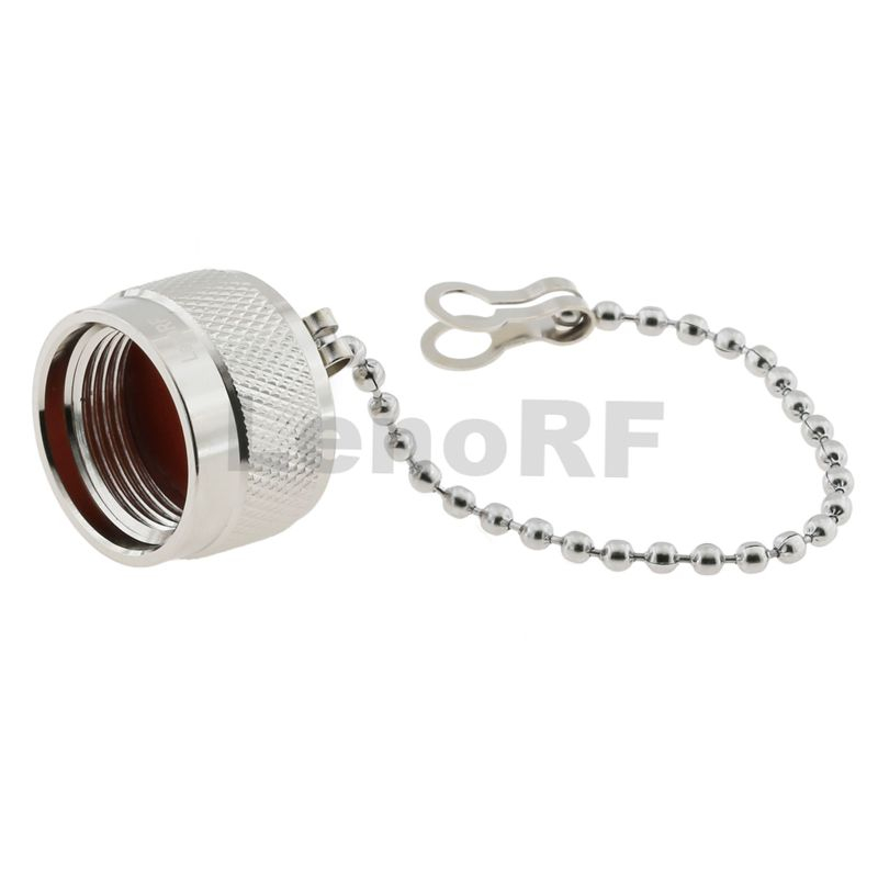 Weatherproof Type-N Connectors Plug Brass Nickel Plating Dust Cap