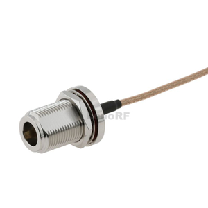 Low VSWR Type-N Female Bulkhead To MCX Male Right Angle For RG316 Coaxial Cable
