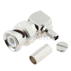 BNC Connector Plug Crimp Right Angle For RG58 RG223 RG142 Cable