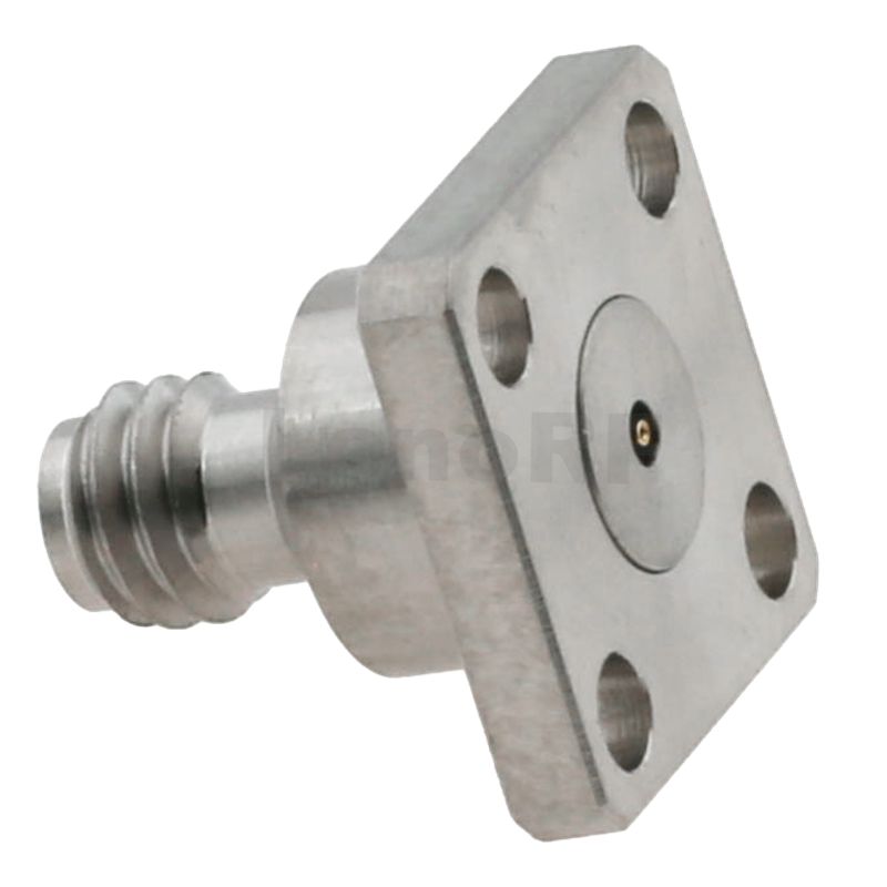 Premium Reliable 1.00mm Jack Straight Connector 4-Hole Flange Compression Mounted