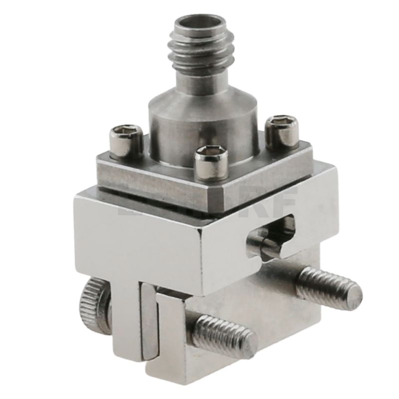 High-performance 1.00mm Jack Straight Connector PCB End Launch Flange Mounted