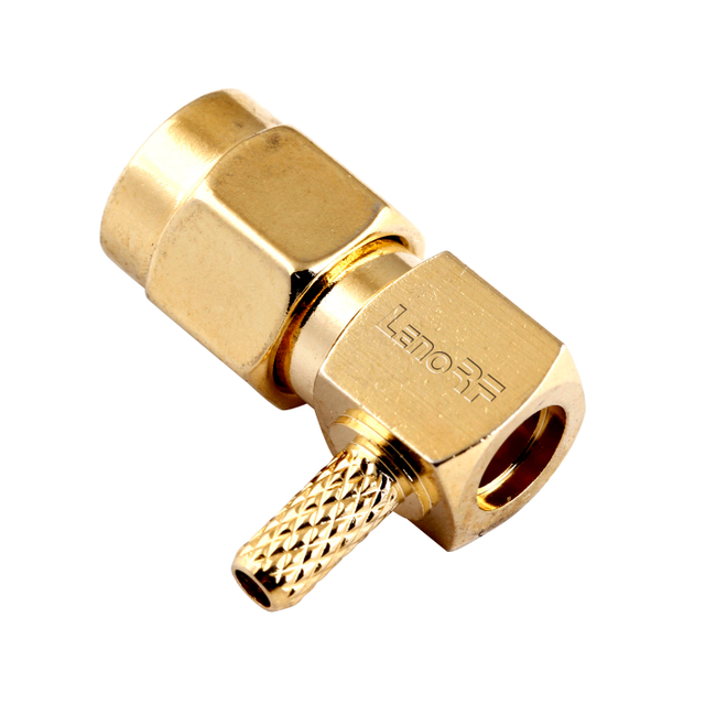 SMA Connector Plug Right Angle Crimping For RG316 Cable