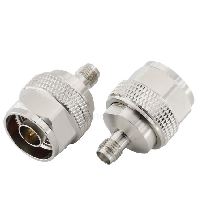 SMA Jack to N-type Plug Adapter 50 OHM Straight Tri-Metal Plated