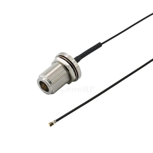 Type-N Female Bulkhead To IPEX4 For 1.37mm Coaxial Cable