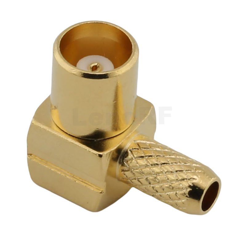 MMCX Connector Female Right Angle Crimp For RG316 Cable