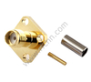 SMA Connectors Female Bulkhead Square Flange For RG174 Cable