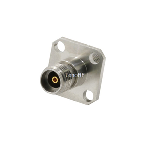 3.5mm RF Connector Jack To Jack Flange Mount Straight Adapter