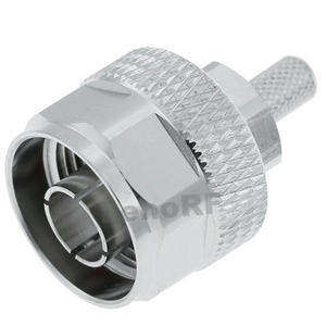 N Connectors Plug Straight Crimping For RG142 Coaxial Cable